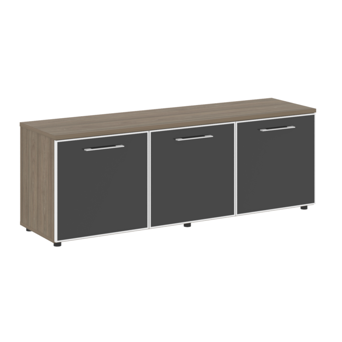 Тумба стационарная, наборная – 3 секции LT.TS-3.5 black (1642х450х580)