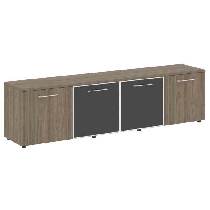 Тумба стационарная, наборная – 4 секции LT.TS-4.5 black (2188х450х580)