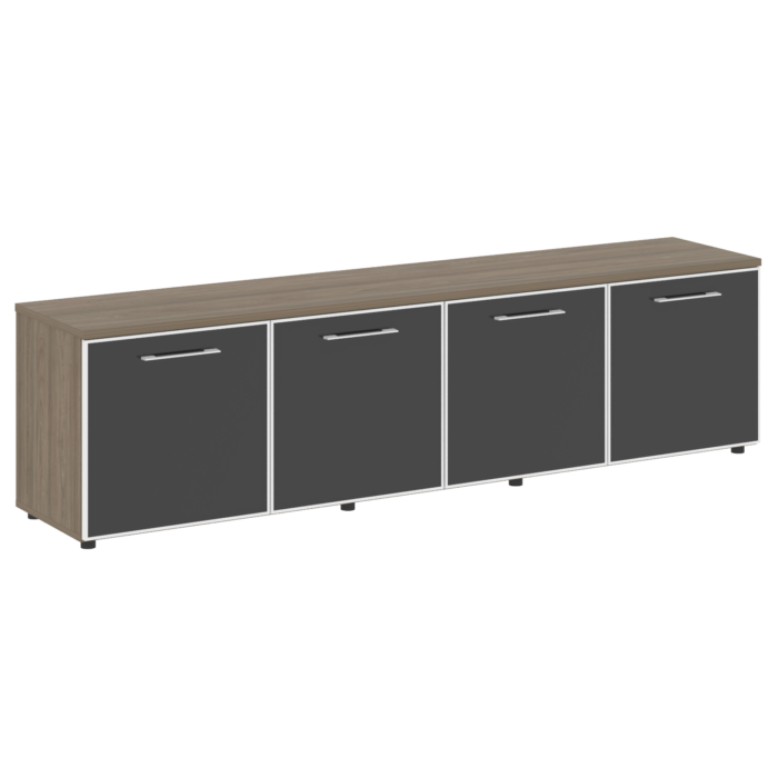 Тумба стационарная, наборная – 4 секции LT.TS-4.6 black (2188х450х580)