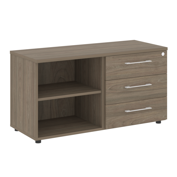 Тумба стационарная LT.TS-2 (3 ящика + открытая секция) 1100х450х580