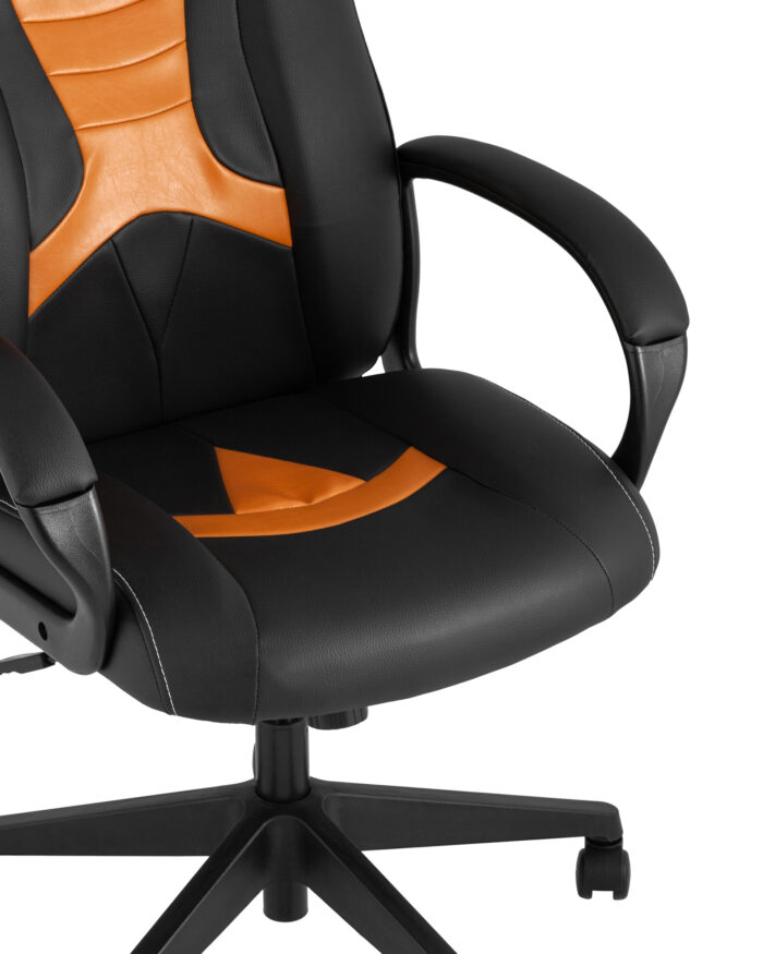 Кресло игровое TopChairs ST-CYBER 8 черный/оранжевый