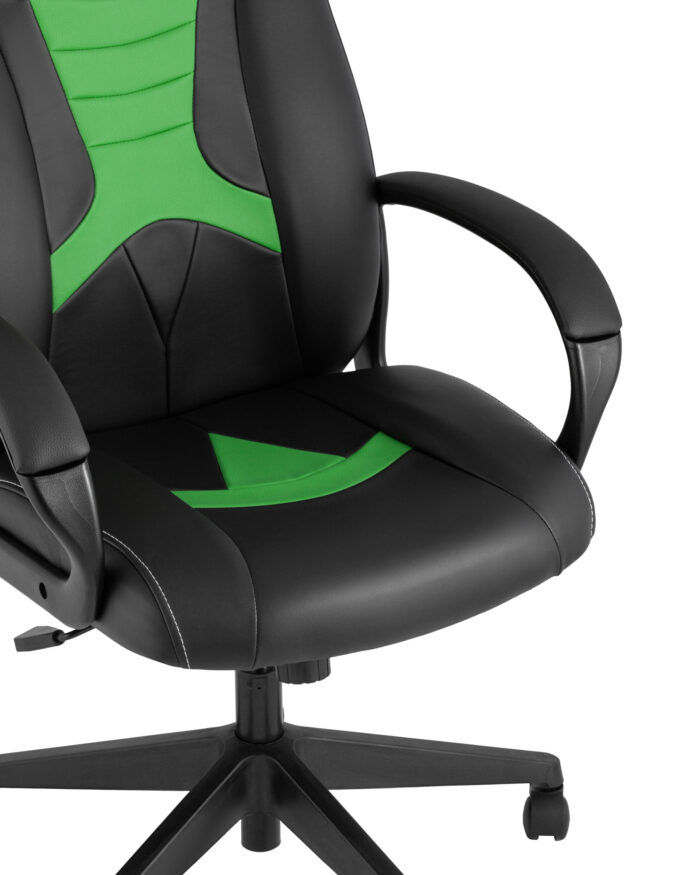 Кресло игровое TopChairs ST-CYBER 8 черный/салатовый