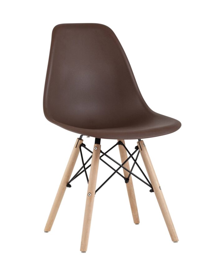 Стул Eames Style DSW коричневый x4