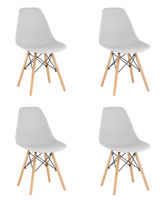 Стул Eames Style DSW светло-серый x4