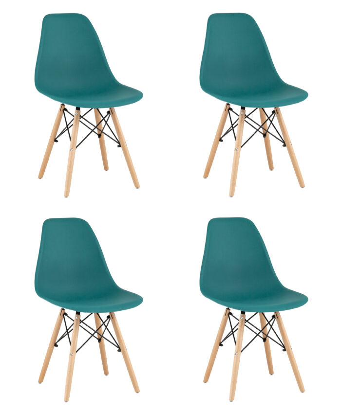 Стул Eames Style DSW темно-бирюзовый x4