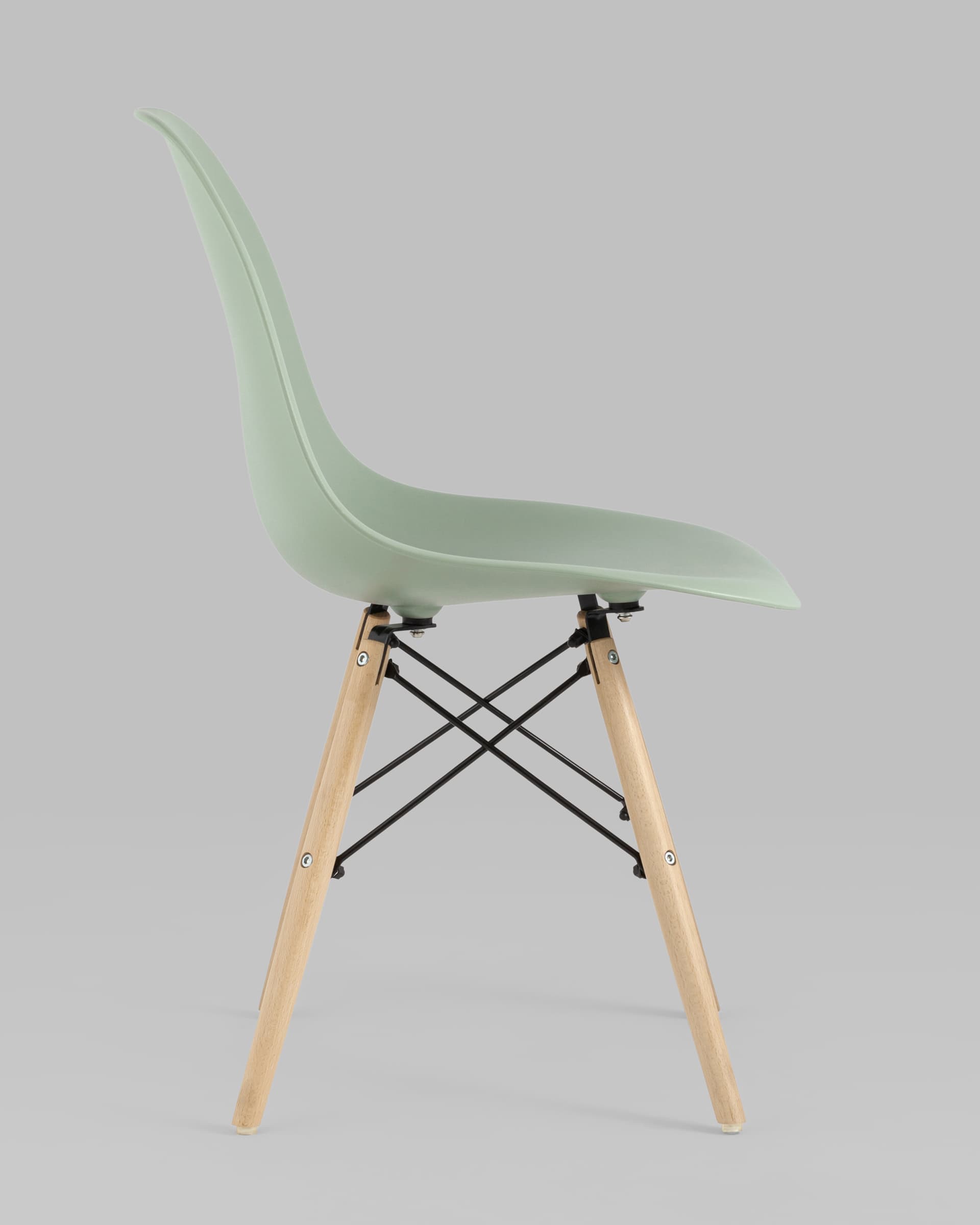 Стул Eames DSW серо-зеленый