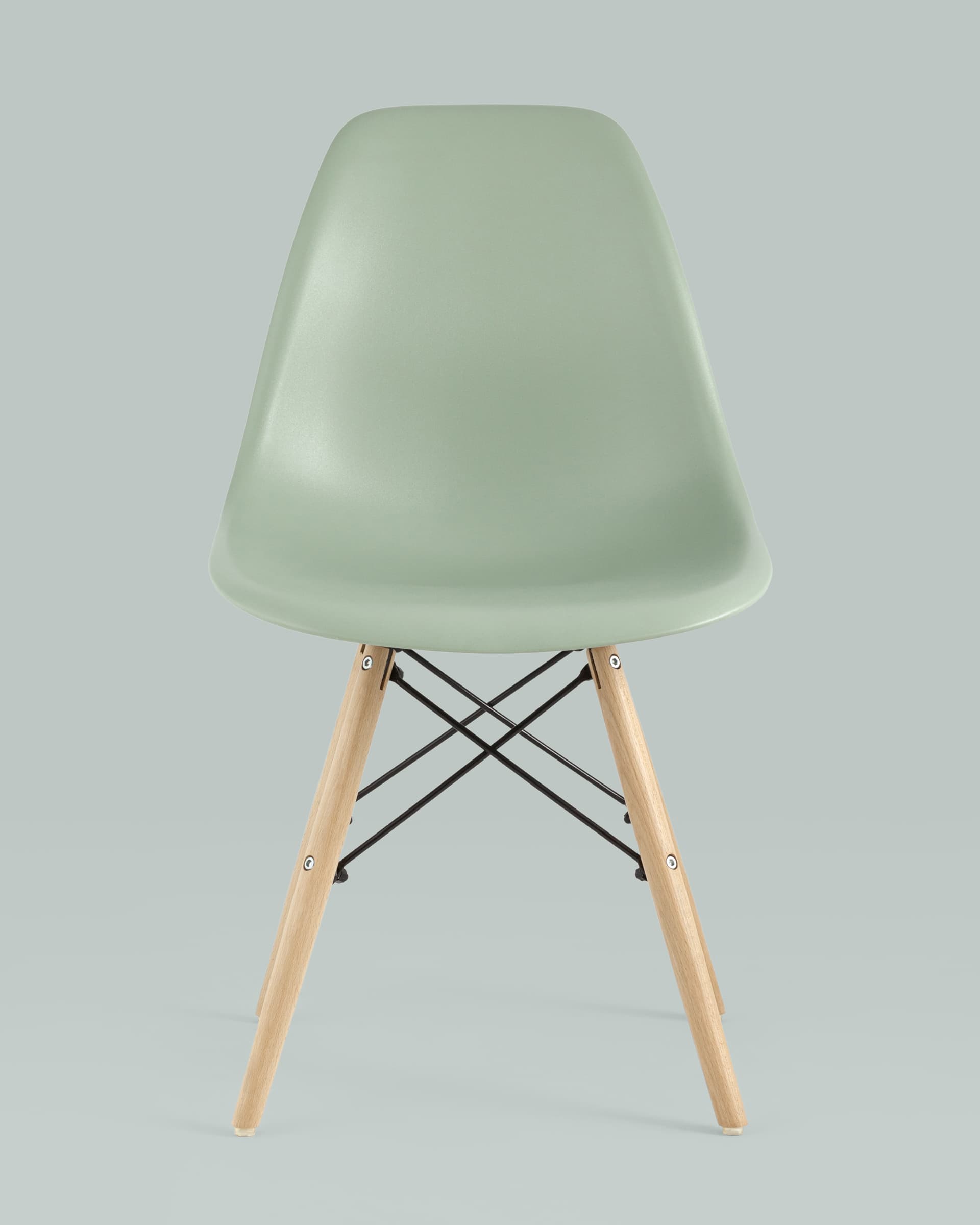 Стул Eames DSW серо-зеленый