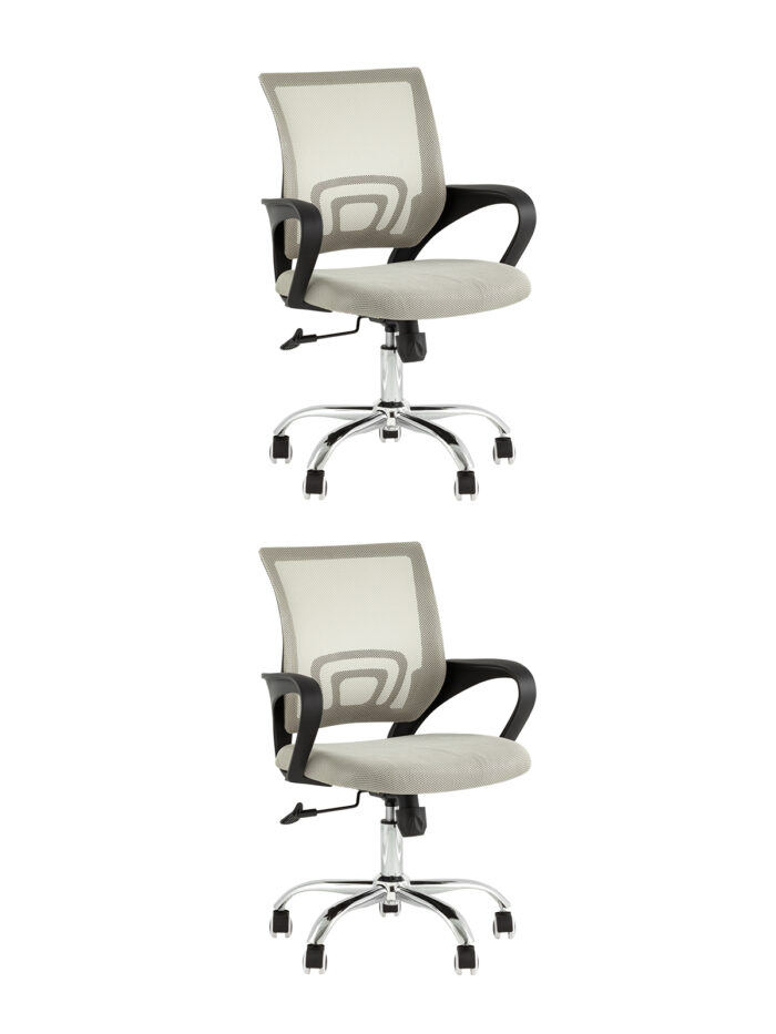 Кресло офисное TopChairs Simple New серый 2 шт